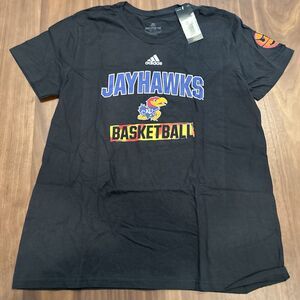 Women's Adidas Black Kansas Jayhawks Amplifier Tee Shirt Size XL